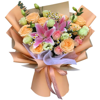 酒泉11朵玫瑰桔梗百合，陪你每个季节